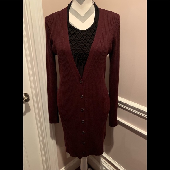 NEW SWEATER DRESS/LONG CARDIGAN SIZE L - Picture 1 of 4